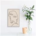 Picture of Two Faced II _GroupedProduct_Rectangle_Portrait_Canvas_Framed_