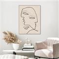 Picture of Two Faced II _GroupedProduct_Rectangle_Portrait_Canvas_Framed_