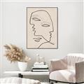 Picture of Two Faced II _GroupedProduct_Rectangle_Portrait_Canvas_Framed_