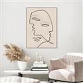 Picture of Two Faced II _GroupedProduct_Rectangle_Portrait_Canvas_Framed_