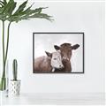 Picture of Cow buddies _GroupedProduct_Rectangle_Landscape_Canvas_Framed_