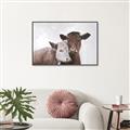 Picture of Cow buddies _GroupedProduct_Rectangle_Landscape_Canvas_Framed_