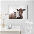 Picture of Cow buddies _GroupedProduct_Rectangle_Landscape_Canvas_Framed_