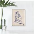 Picture of Blue Botanical I  _GroupedProduct_Rectangle_Portrait_Canvas_Framed_