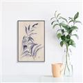Picture of Blue Botanical II _GroupedProduct_Rectangle_Portrait_Canvas_Framed_
