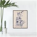 Picture of Blue Botanical II _GroupedProduct_Rectangle_Portrait_Canvas_Framed_
