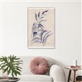 Picture of Blue Botanical II _GroupedProduct_Rectangle_Portrait_Canvas_Framed_