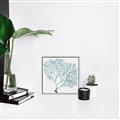 Picture of Teal Coral I  _GroupedProduct_Square_Canvas_Framed_