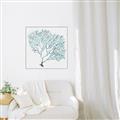 Picture of Teal Coral I  _GroupedProduct_Square_Canvas_Framed_
