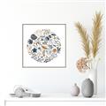 Picture of Coral circle II _GroupedProduct_Square_Canvas_Framed_