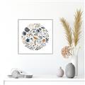 Picture of Coral circle II _GroupedProduct_Square_Canvas_Framed_