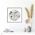 Picture of Coral circle II _GroupedProduct_Square_Canvas_Framed_