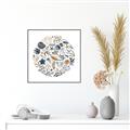 Picture of Coral circle II _GroupedProduct_Square_Canvas_Framed_