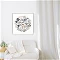 Picture of Coral circle II _GroupedProduct_Square_Canvas_Framed_