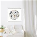 Picture of Coral circle II _GroupedProduct_Square_Canvas_Framed_