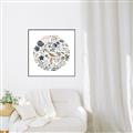 Picture of Coral circle II _GroupedProduct_Square_Canvas_Framed_