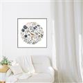 Picture of Coral circle II _GroupedProduct_Square_Canvas_Framed_