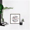 Picture of Coral circle I _GroupedProduct_Square_Canvas_Framed_