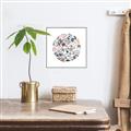 Picture of Coral circle I _GroupedProduct_Square_Canvas_Framed_