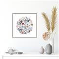 Picture of Coral circle I _GroupedProduct_Square_Canvas_Framed_