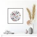 Picture of Coral circle I _GroupedProduct_Square_Canvas_Framed_