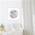 Picture of Coral circle I _GroupedProduct_Square_Canvas_Framed_