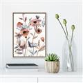 Picture of Pink Poppy Linen _GroupedProduct_Rectangle_Portrait_Canvas_Framed_