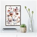 Picture of Pink Poppy Linen _GroupedProduct_Rectangle_Portrait_Canvas_Framed_