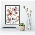 Picture of Pink Poppy Linen _GroupedProduct_Rectangle_Portrait_Canvas_Framed_