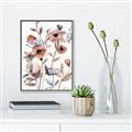Picture of Pink Poppy Linen _GroupedProduct_Rectangle_Portrait_Canvas_Framed_