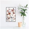 Picture of Pink Poppy Linen _GroupedProduct_Rectangle_Portrait_Canvas_Framed_