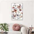 Picture of Pink Poppy Linen _GroupedProduct_Rectangle_Portrait_Canvas_Framed_