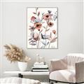 Picture of Pink Poppy Linen _GroupedProduct_Rectangle_Portrait_Canvas_Framed_