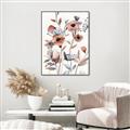 Picture of Pink Poppy Linen _GroupedProduct_Rectangle_Portrait_Canvas_Framed_