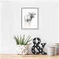Picture of Moose Charcoal _GroupedProduct_Rectangle_Portrait_Canvas_Framed_