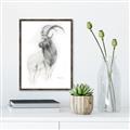 Picture of Ram Charcoal _GroupedProduct_Rectangle_Portrait_Canvas_Framed_