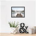 Picture of River After the Snowfall _GroupedProduct_Rectangle_Landscape_Canvas_Framed_
