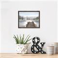 Picture of River After the Snowfall _GroupedProduct_Rectangle_Landscape_Canvas_Framed_