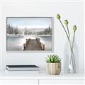 Picture of River After the Snowfall _GroupedProduct_Rectangle_Landscape_Canvas_Framed_