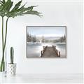 Picture of River After the Snowfall _GroupedProduct_Rectangle_Landscape_Canvas_Framed_