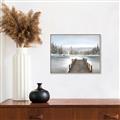 Picture of River After the Snowfall _GroupedProduct_Rectangle_Landscape_Canvas_Framed_