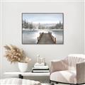 Picture of River After the Snowfall _GroupedProduct_Rectangle_Landscape_Canvas_Framed_