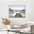Picture of River After the Snowfall _GroupedProduct_Rectangle_Landscape_Canvas_Framed_