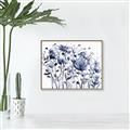 Picture of Indigo Blossom l _GroupedProduct_Rectangle_Landscape_Canvas_Framed_