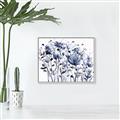 Picture of Indigo Blossom l _GroupedProduct_Rectangle_Landscape_Canvas_Framed_