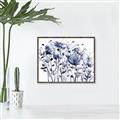 Picture of Indigo Blossom l _GroupedProduct_Rectangle_Landscape_Canvas_Framed_