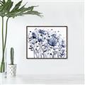 Picture of Indigo Blossom l _GroupedProduct_Rectangle_Landscape_Canvas_Framed_