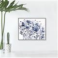 Picture of Indigo Blossom l _GroupedProduct_Rectangle_Landscape_Canvas_Framed_