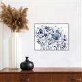 Picture of Indigo Blossom l _GroupedProduct_Rectangle_Landscape_Canvas_Framed_