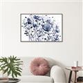Picture of Indigo Blossom l _GroupedProduct_Rectangle_Landscape_Canvas_Framed_